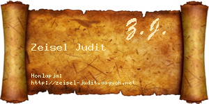 Zeisel Judit névjegykártya